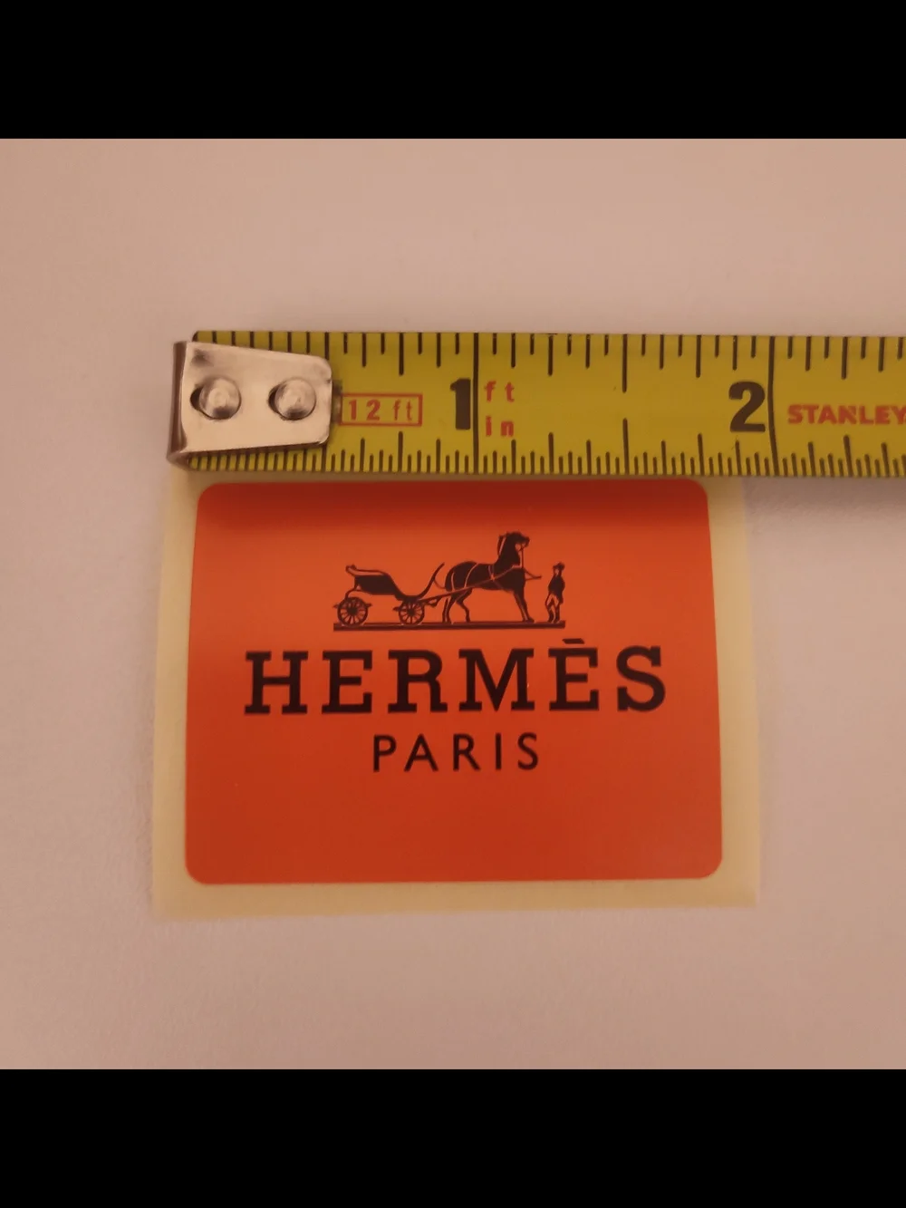 HERMÈS Paris Orange Logo Decal Sticker Set of 4 Luxury Gift Box Seals France